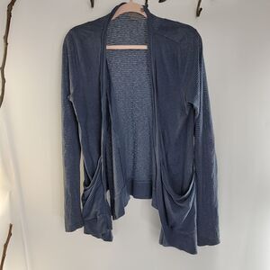 Anthropologie Vanessa Virginia blue striped cardigan